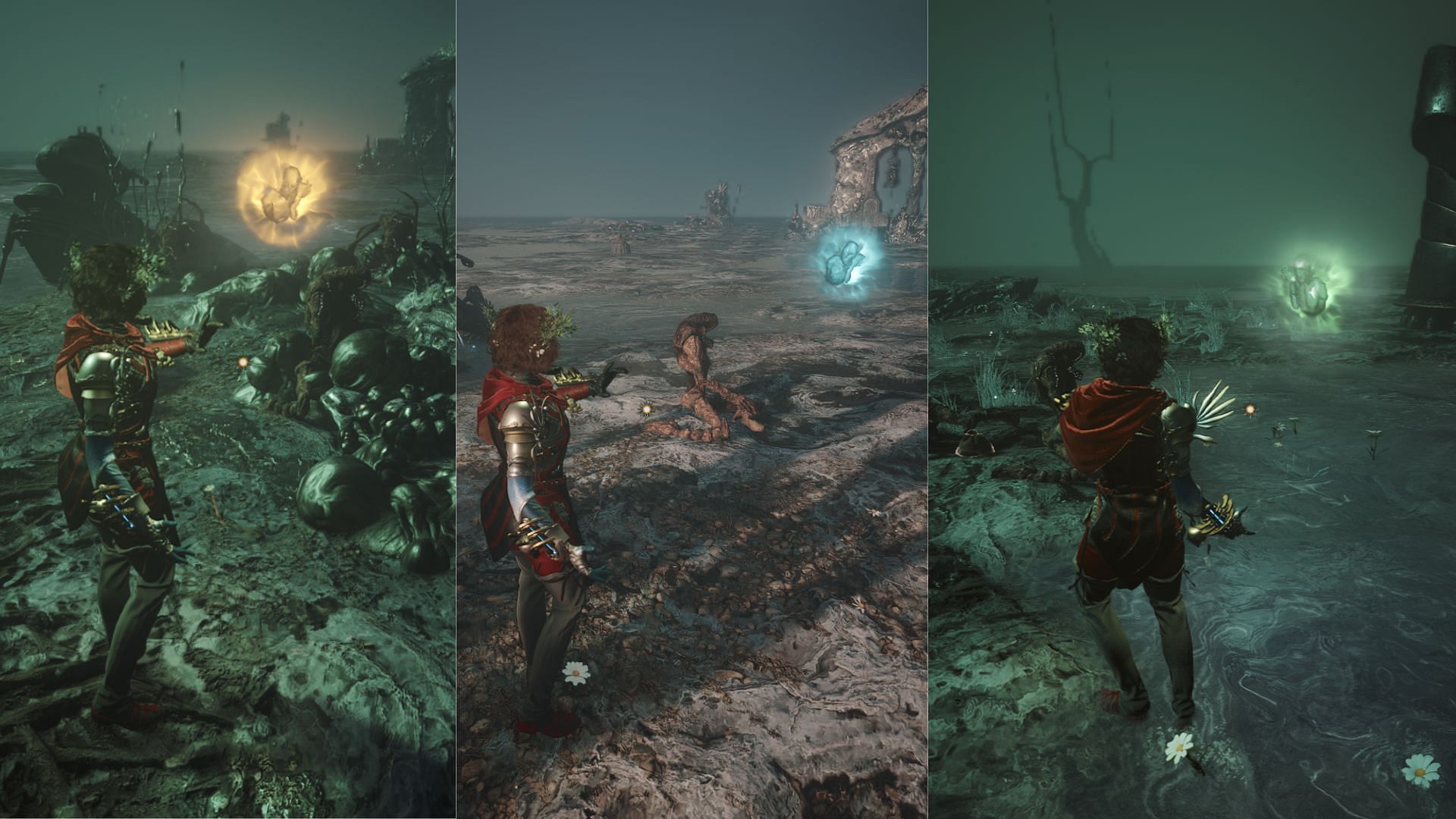 All types of Mockery Ghosts after defeating an enemy (Image via Digital Extremes)